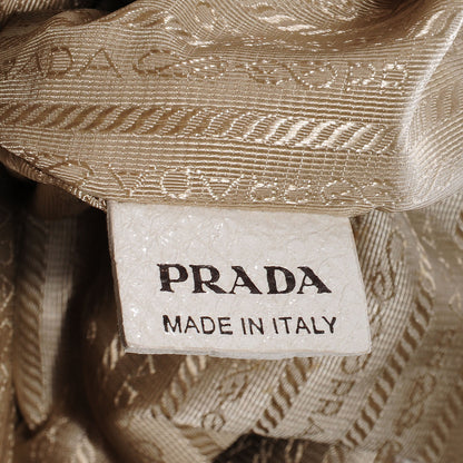 Prada Cervo Lux Deerskin Chain Shoulder Bag Talco 8 of 14