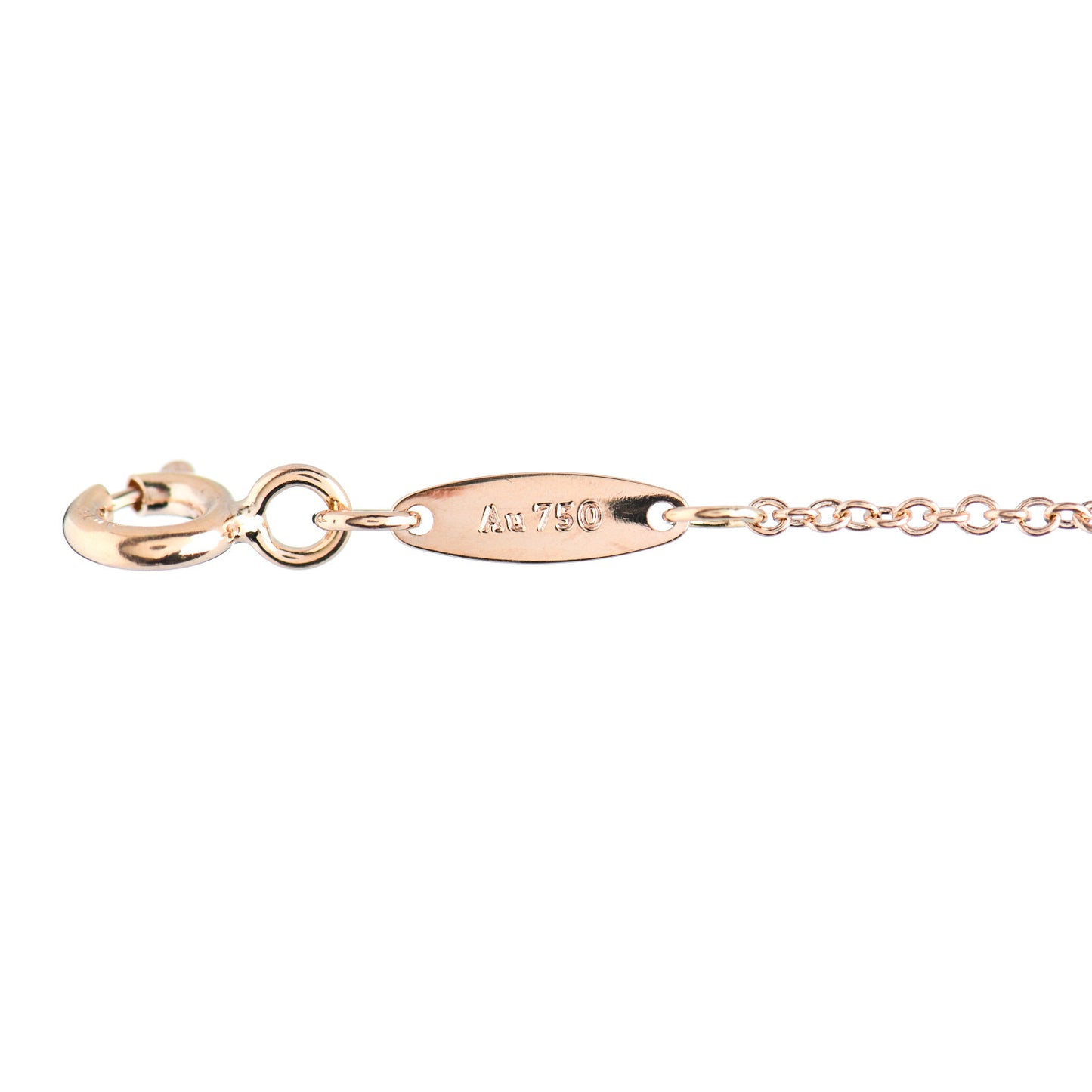 18K Rose Gold Diamond .03ct Elsa Peretti Diamonds by the Yard Bracelet