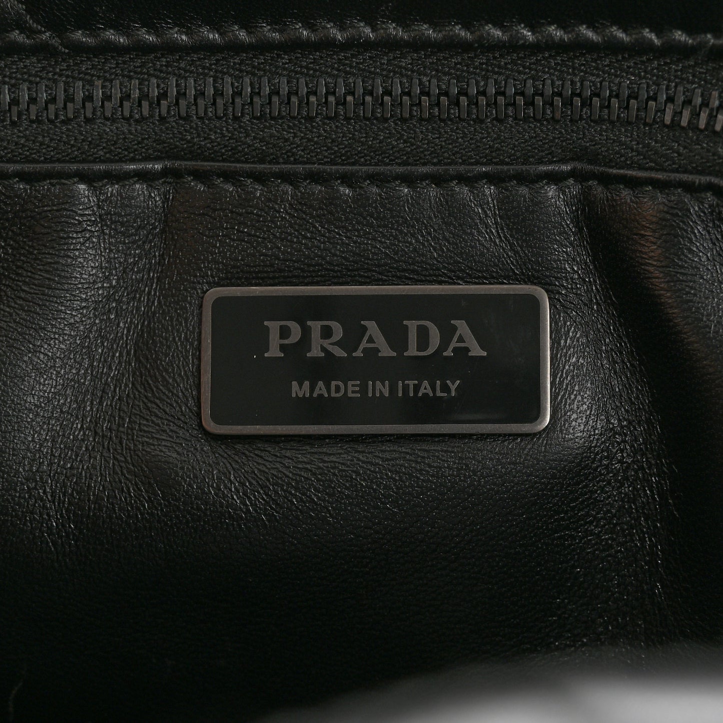 Nappa Quilted Monochrome Chain Tote Bag Black