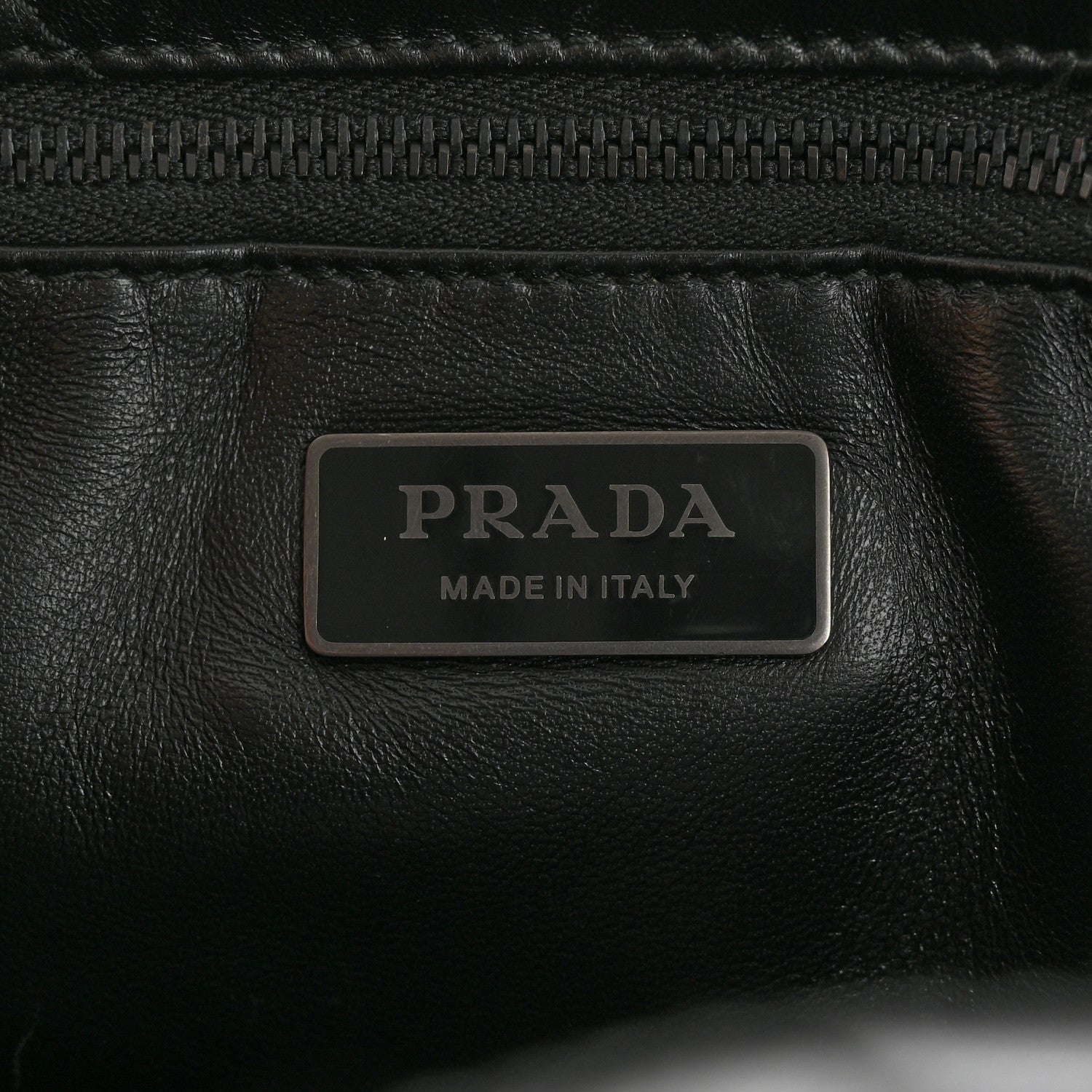 Prada Nappa Quilted Monochrome Chain Tote Bag Black 6 of 13