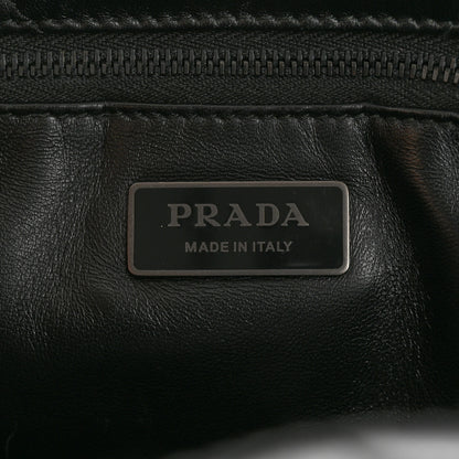 Prada Nappa Quilted Monochrome Chain Tote Bag Black 6 of 13