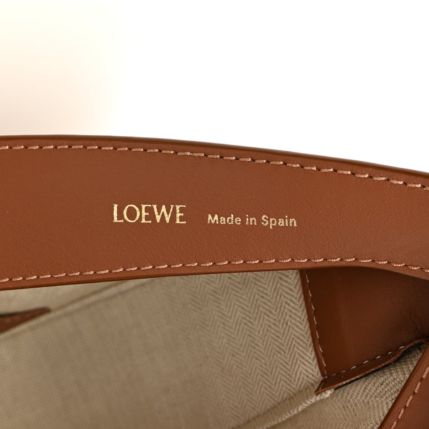 Jacquard Anagram Calfskin Luna Bag Tan Pecan