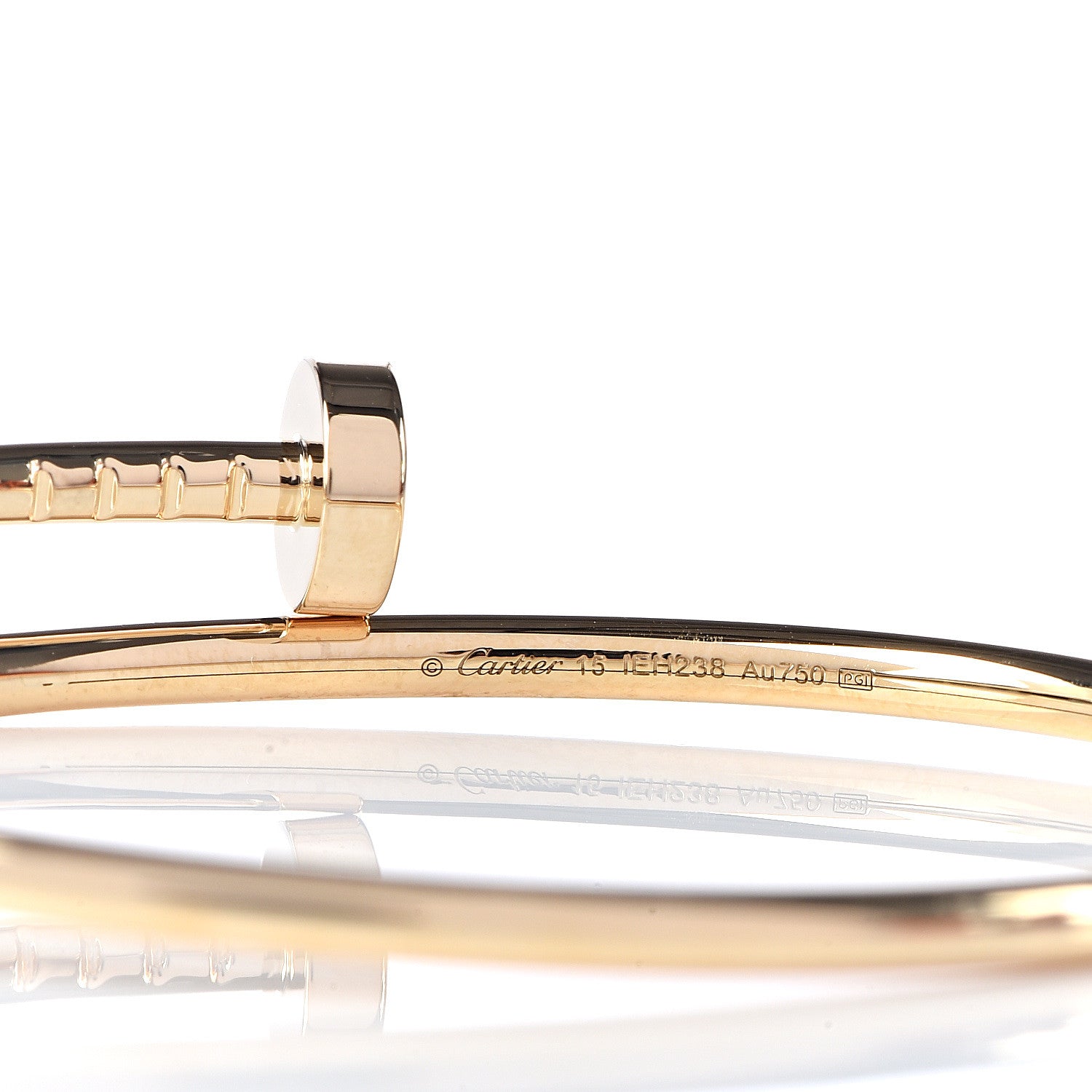 Cartier 18K Yellow Gold Small Juste Un Clou Bracelet 15 4 of 5