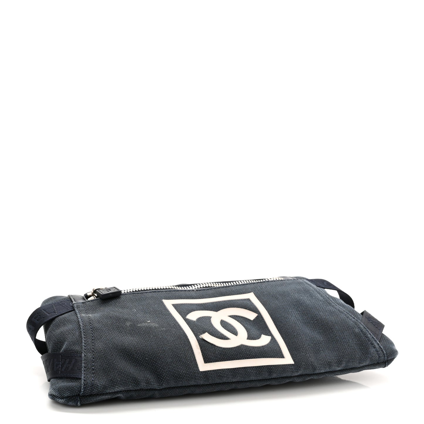 Canvas Sport Logo Waist Belt Bag Navy