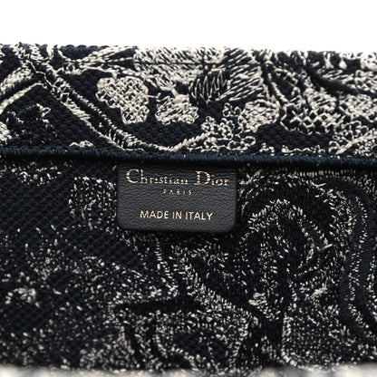 Christian Dior Canvas Embroidered Large Dioriviera Toile De Jouy Reverse Book Tote Blue 6 of 9