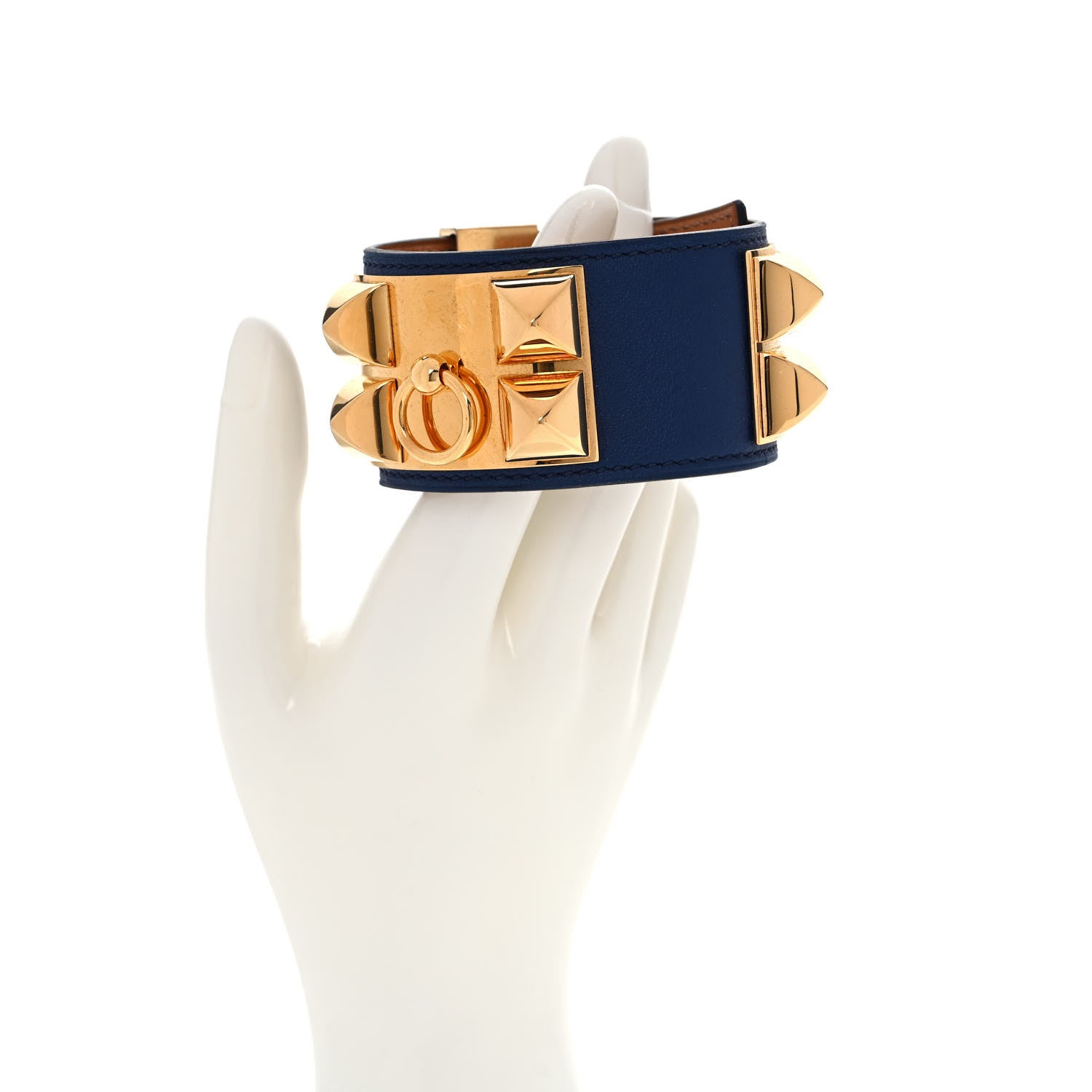 Hermes Swift Collier de Chien CDC Bracelet S Bleu Saphir 2 of 6