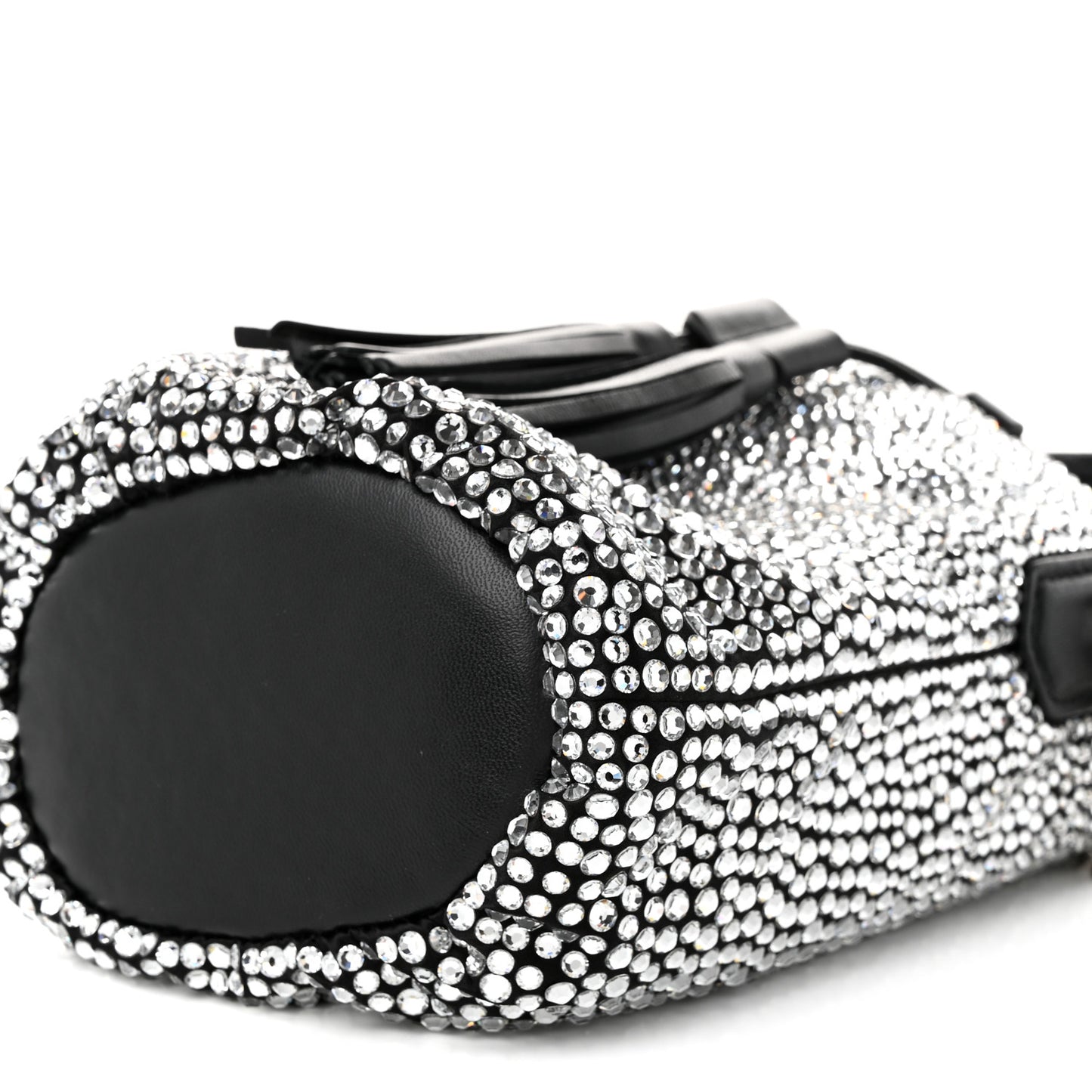 Raso Crystal Starlight Bucket Bag Black