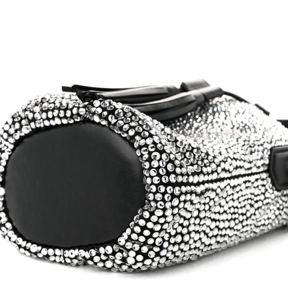 Miu Miu Raso Crystal Starlight Bucket Bag Black 9 of 9