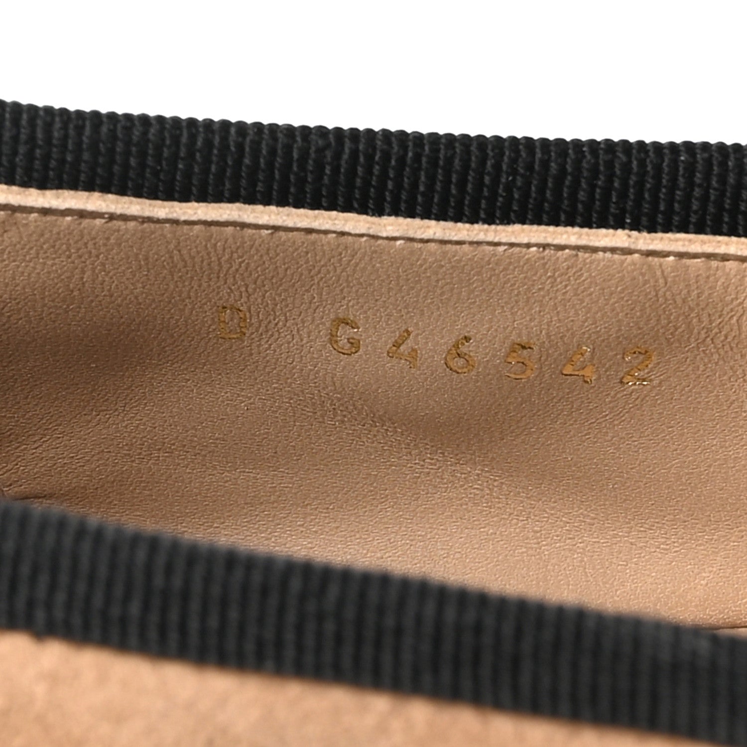 Chanel Suede Kidskin Grosgrain Mary Jane Flats 38 Beige Black 8 of 9