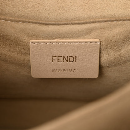 Fendi Vitello Liberty Bi-Color FF 1974 Embossed Chain Strap Kan U Shoulder Bag Black Maya 6 of 18