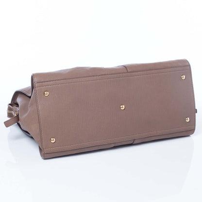 Saint Laurent Leather Large Cabas ChYc Taupe 5 of 9