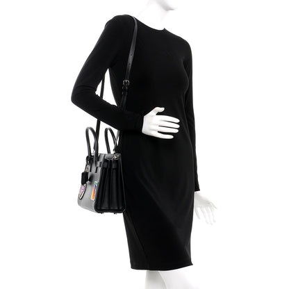 Saint Laurent Calfskin Patchwork Baby Sac De Jour Black Multi 2 of 7
