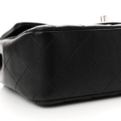 Chanel Lambskin Quilted Mini Rectangular Flap Black 9 of 12