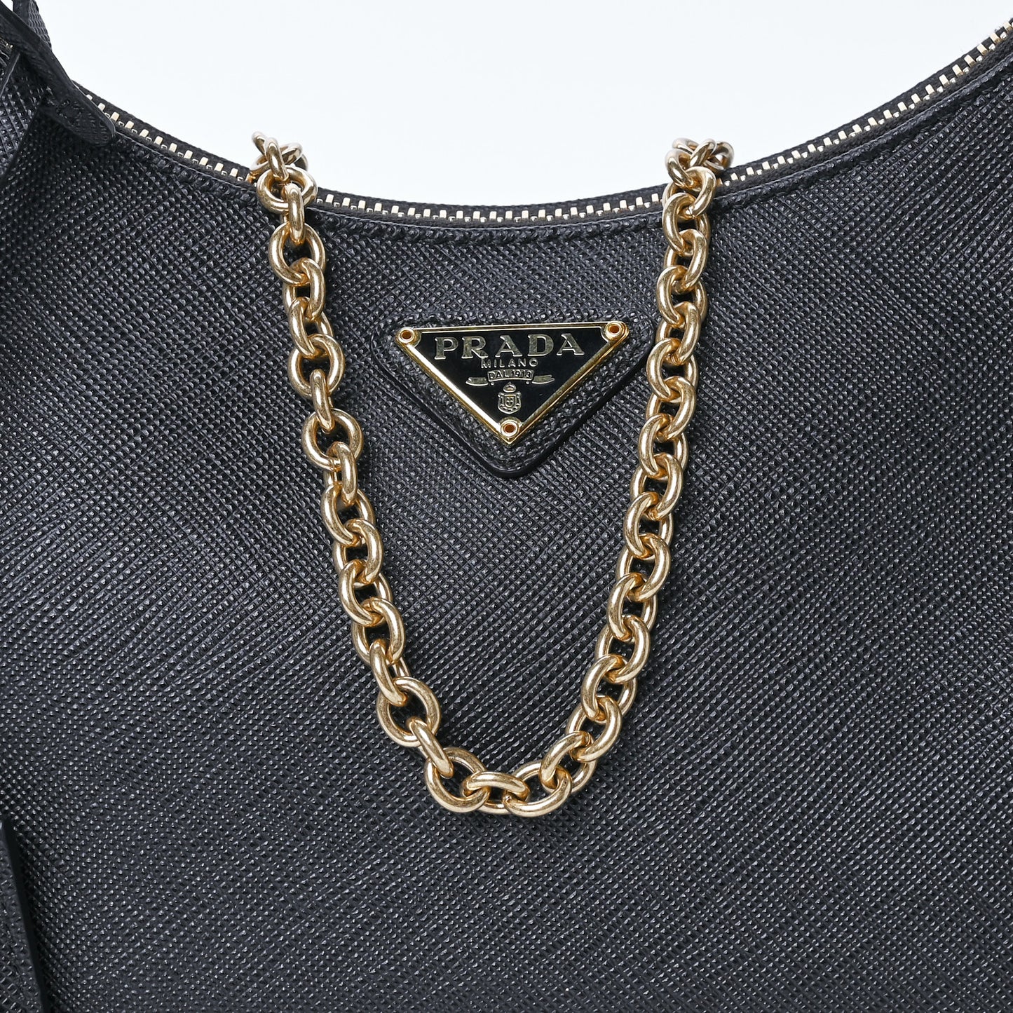 Saffiano Lux Re-Edition 2005 Shoulder Bag Black