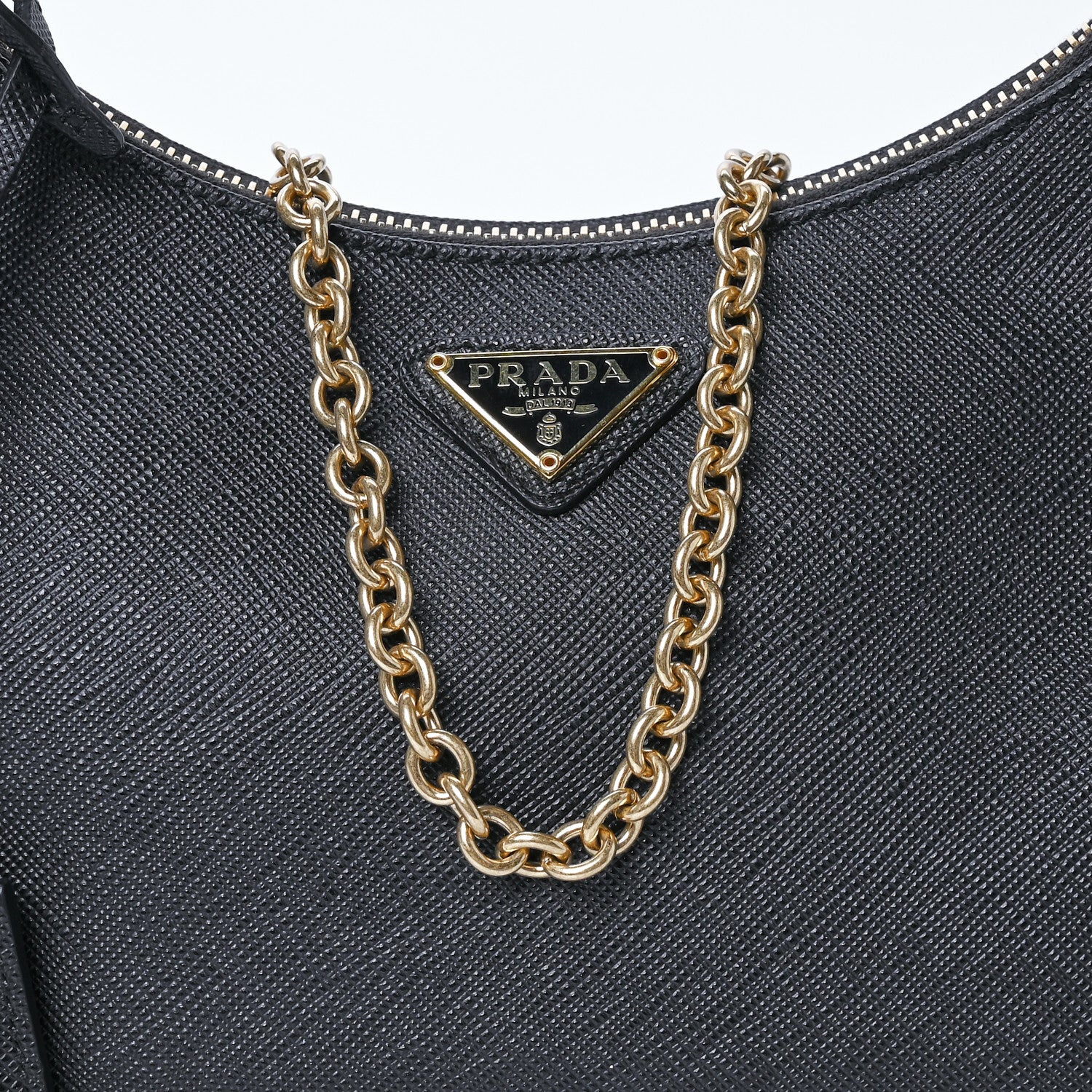 Prada Saffiano Lux Re-Edition 2005 Shoulder Bag Black 9 of 11