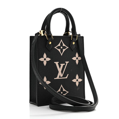 Louis Vuitton Empreinte Monogram Giant Petit Sac Plat Black Beige 3 of 10