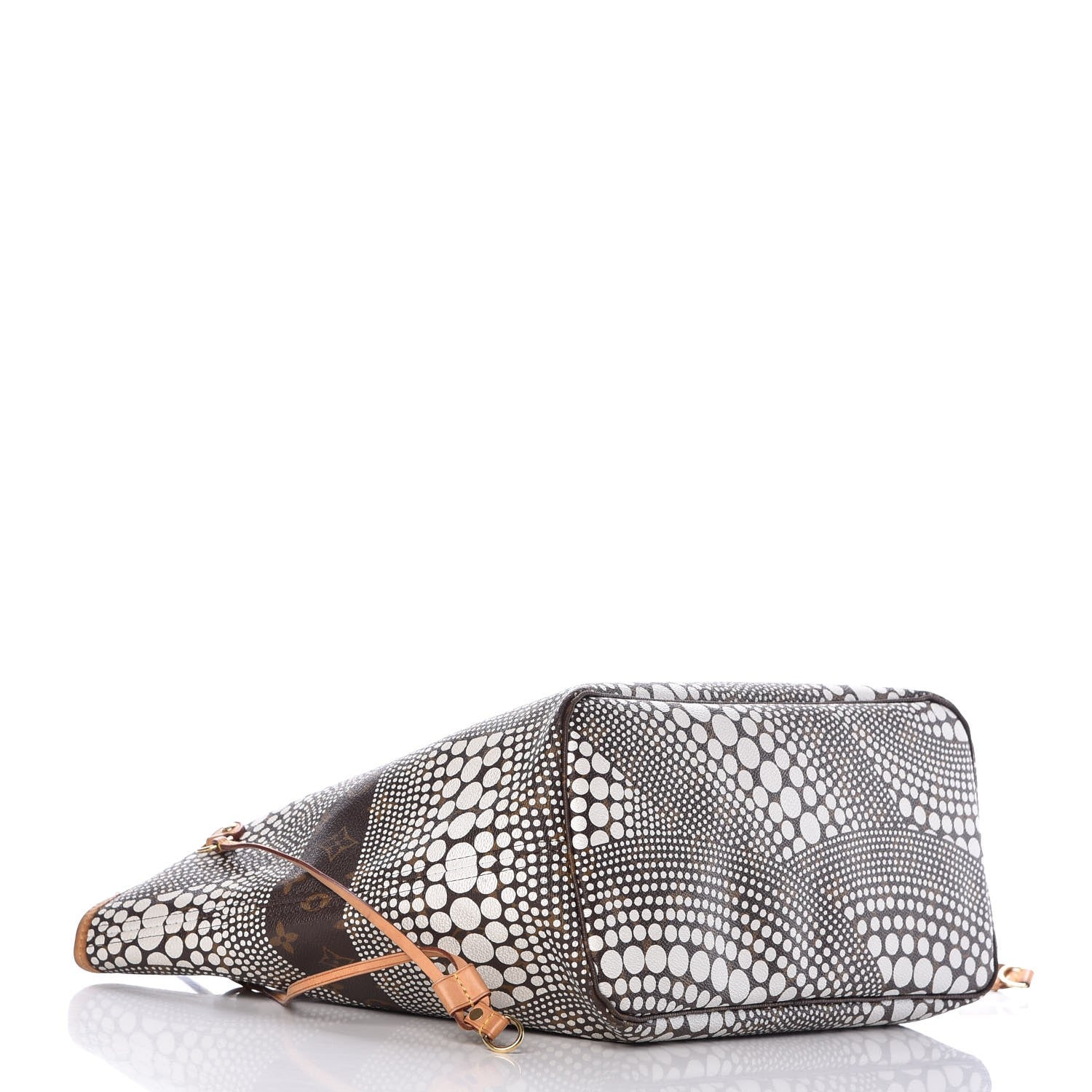 Louis Vuitton Monogram Kusama Waves Neverfull MM White 4 of 14