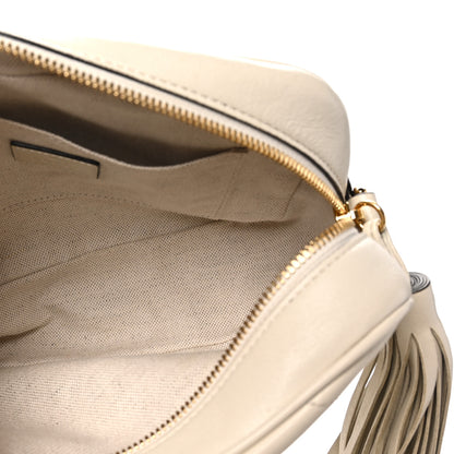 Gucci Sakai Be Green Calfskin Diagonal Stitched Small Blondie Shoulder Bag Mystic White 4 of 9
