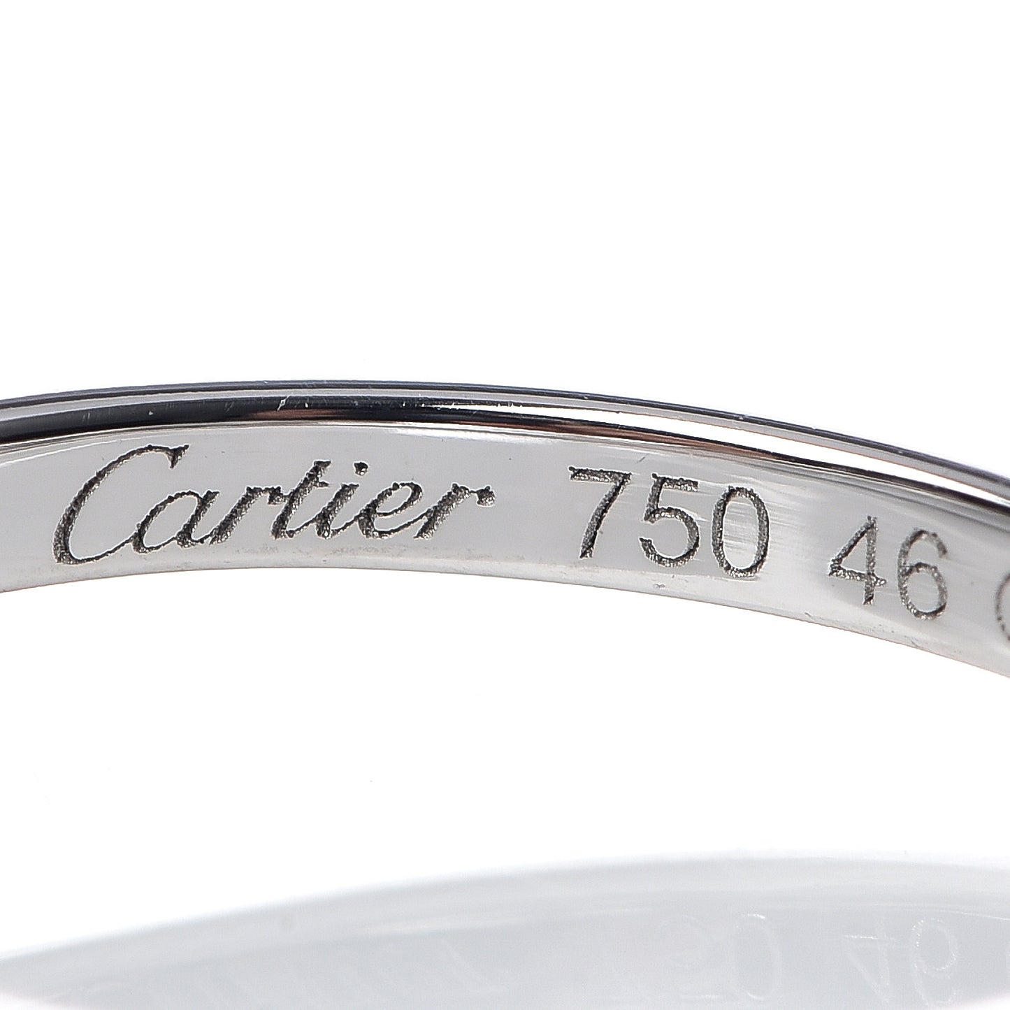 18K White Gold Diamond D'Amour Heart Ring 46 3.75