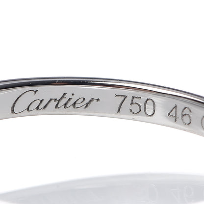 Cartier 18K White Gold Diamond D'Amour Heart Ring 46 3.75 6 of 6
