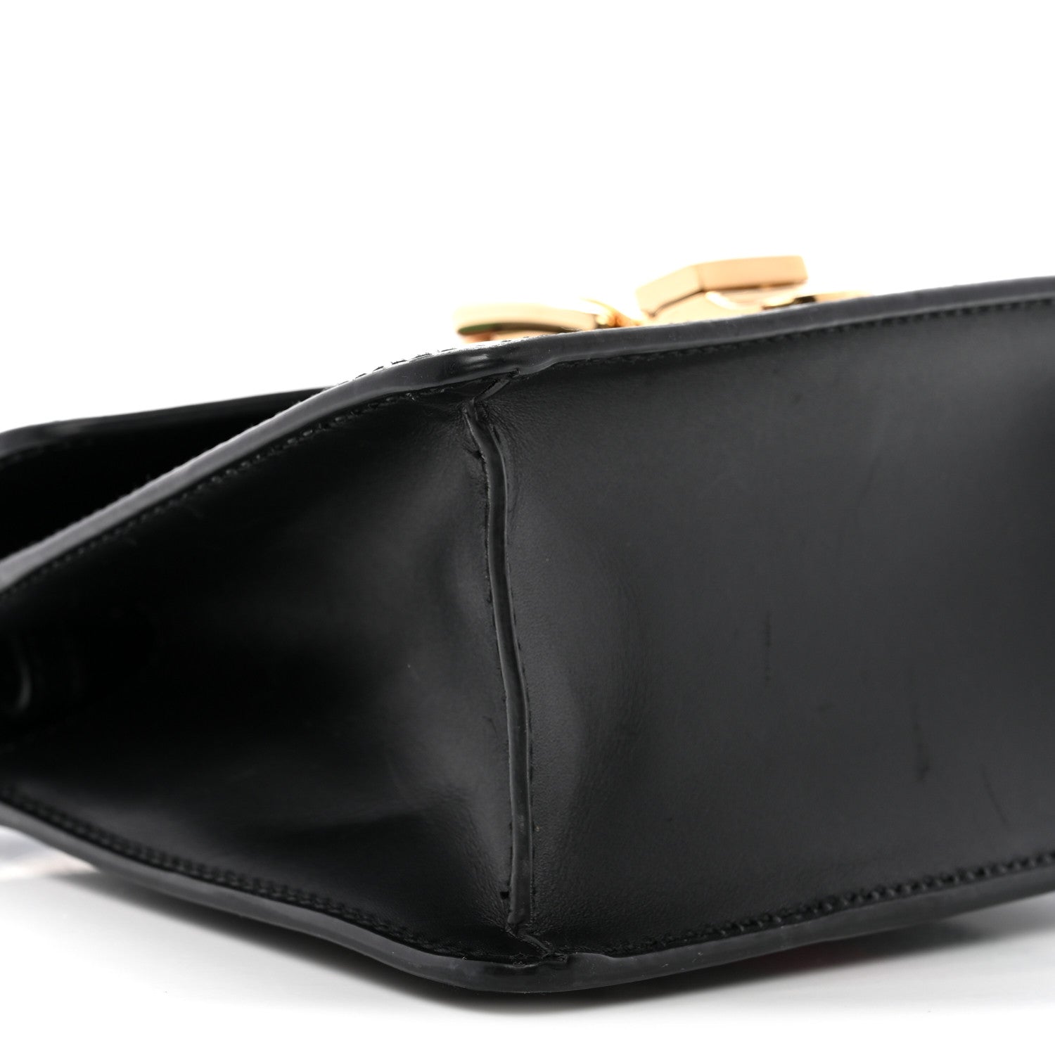 Gucci Calfskin Mini Sylvie Top Handle Bag Black 9 of 14