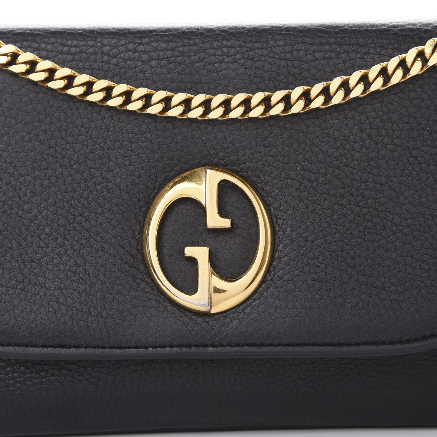 Calfskin Medium 1973 Chain Shoulder Bag Black