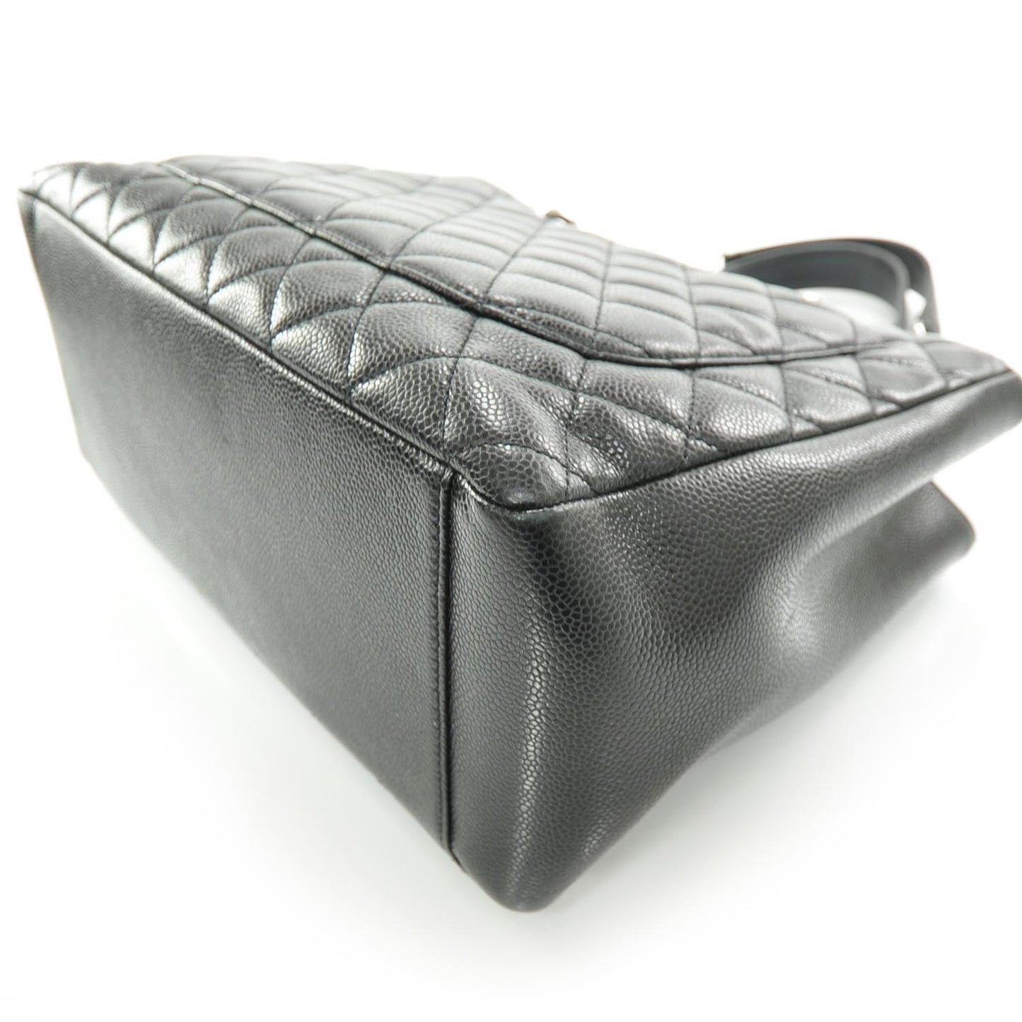 Caviar Quilted Grand Shopping Tote GST Black