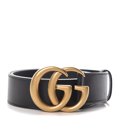 Gucci Calfskin Double G 40mm Belt 80 32 Black 1 of 8