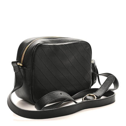 Gucci Sakai Be Green Calfskin Diagonal Stitched Small Blondie Shoulder Bag Black 3 of 11