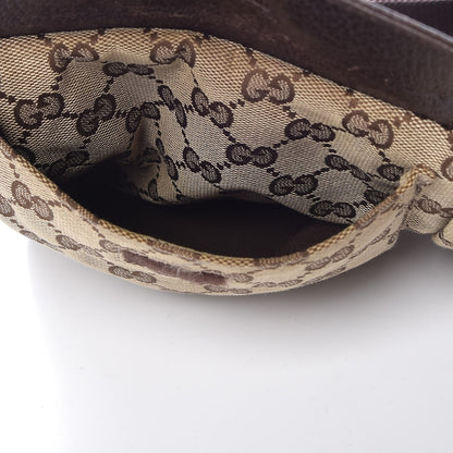 Gucci GG Monogram Double Pocket Belt Bag Dark Brown 9 of 13