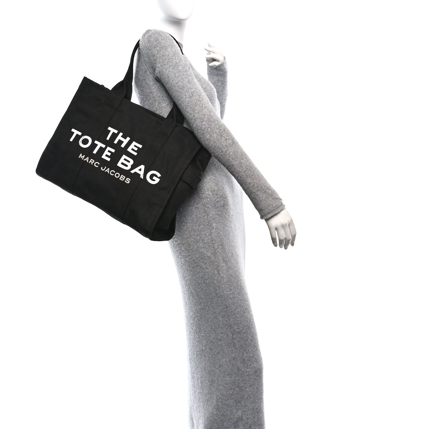 Marc Jacobs Cotton Canvas Large The Tote Bag Black 2 of 12