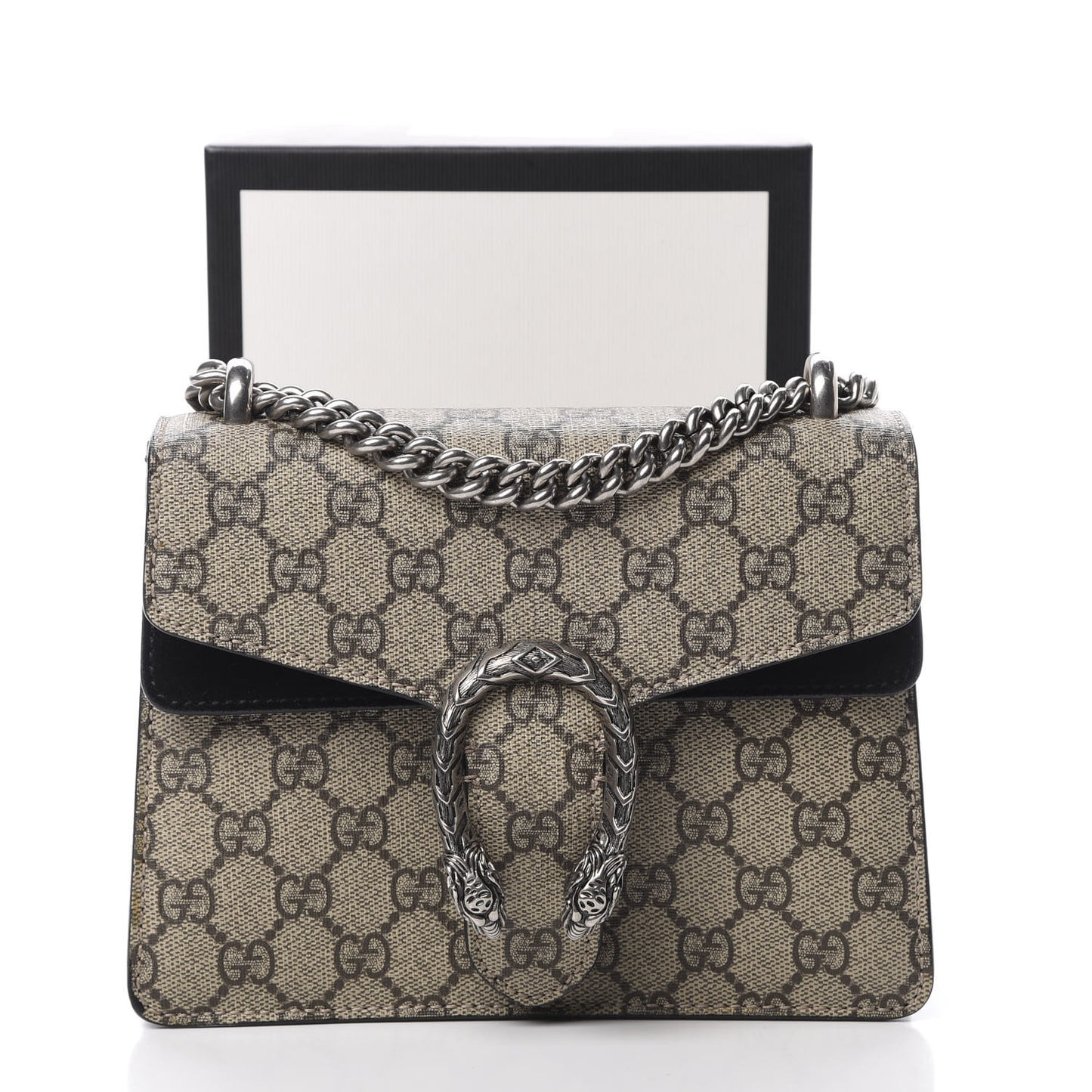 GG Supreme Monogram Mini Dionysus Shoulder Bag Black