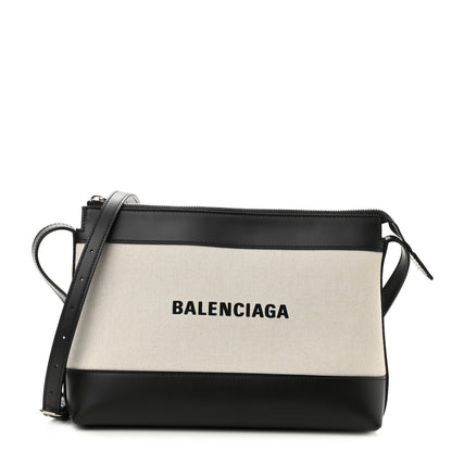 Balenciaga Cotton Canvas Pochette Crossbody Bag Black 1 of 10