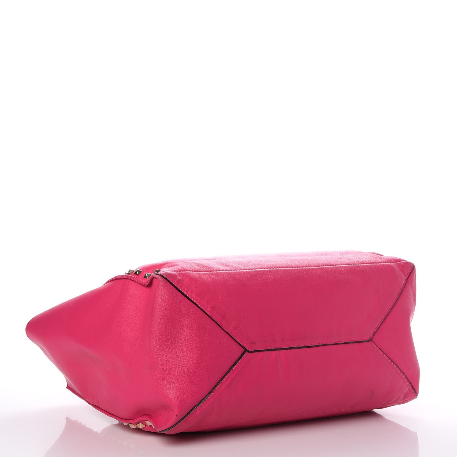 Valentino Garavani Nappa Medium Rockstud Soft Tote Pop Fuxia 4 of 23