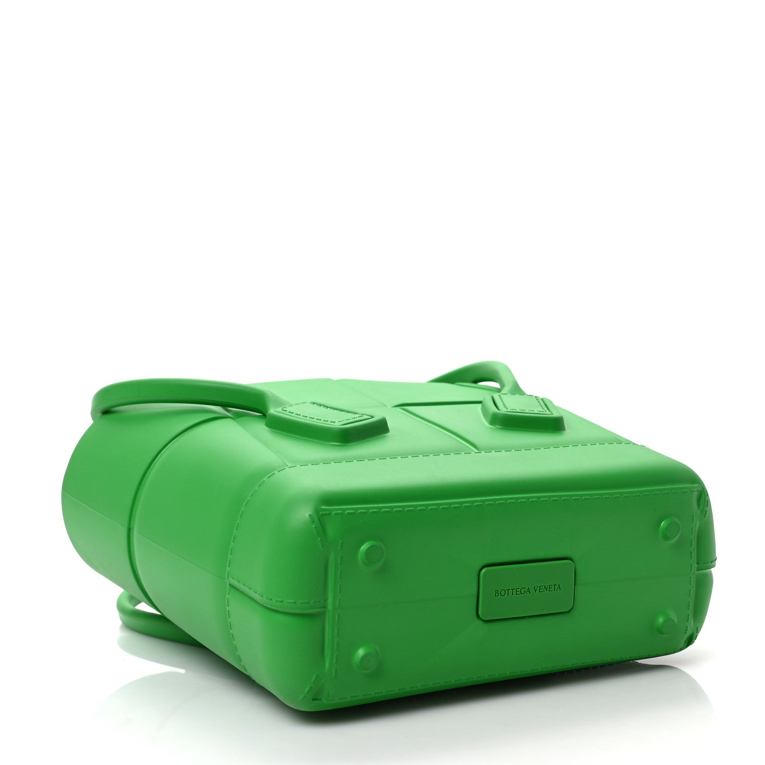 Bottega Veneta Rubber Maxi Intrecciato Mini Arco Grass 4 of 8