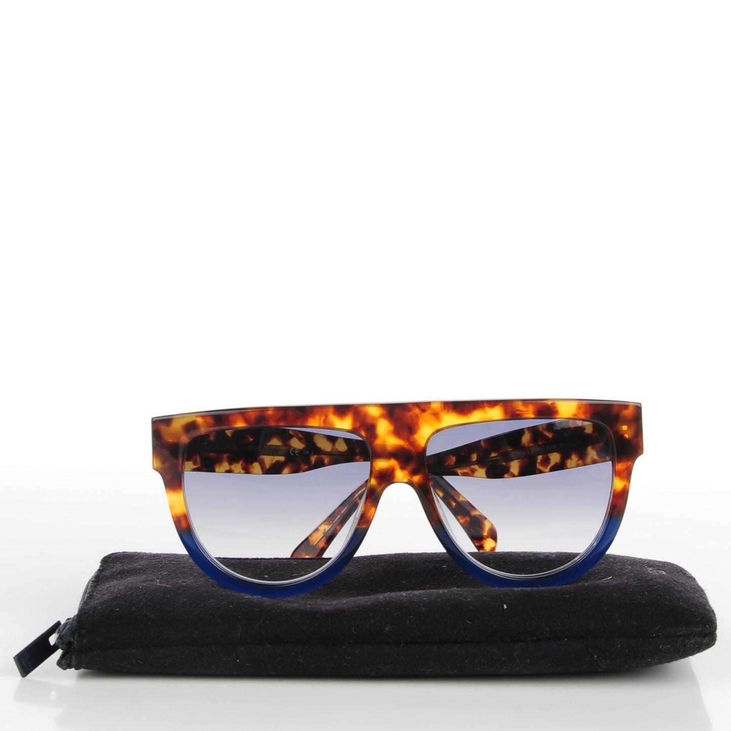 Acetate Shadow Sunglasses CL 41026/S Tortoise Havana Blue