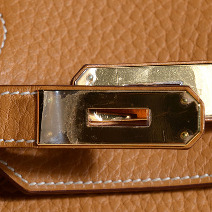 Hermes Fjord Birkin 35 Natural Sable 9 of 26