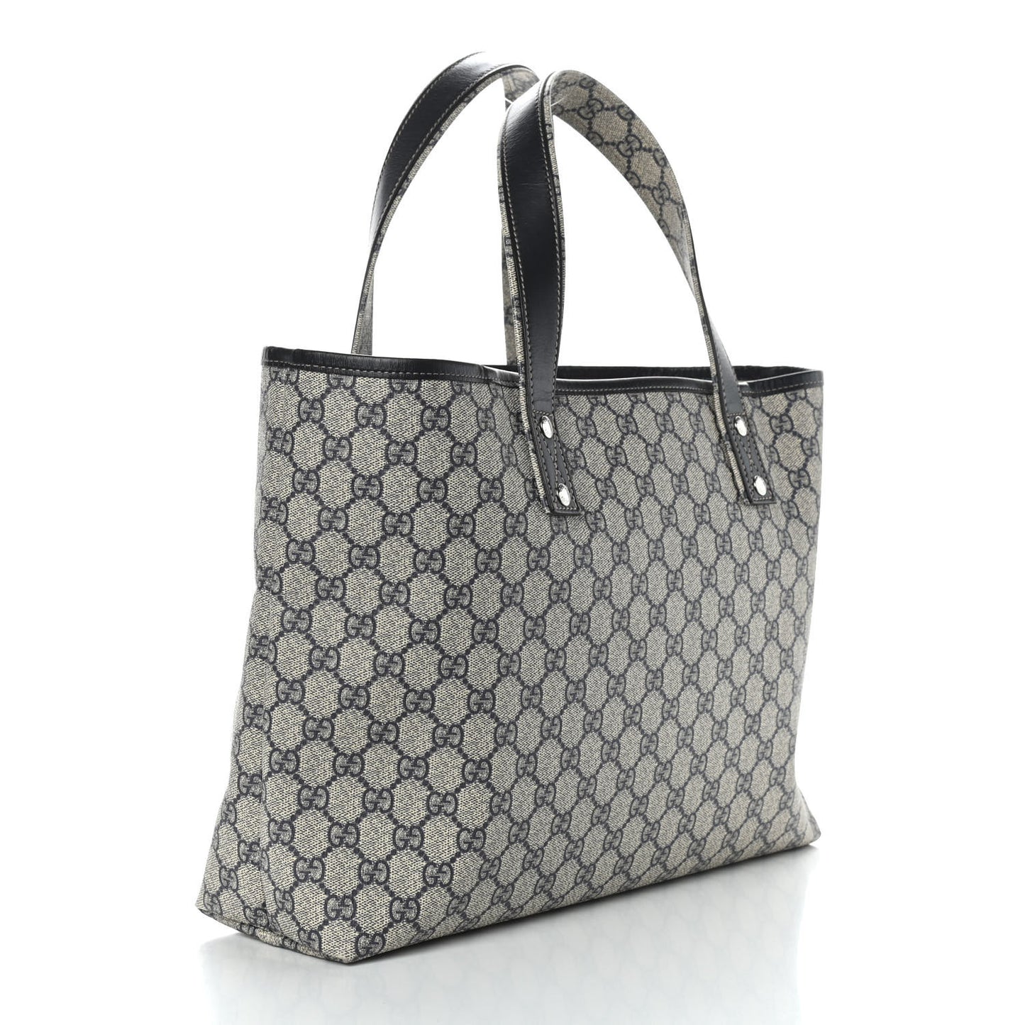 GG Plus Monogram Medium Signature Web Loop Tote Navy