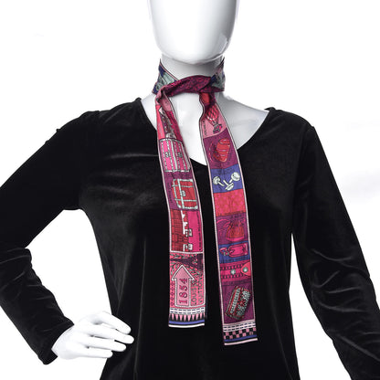Louis Vuitton Silk Jeu De Louis BB Bandeau Magenta 2 of 4