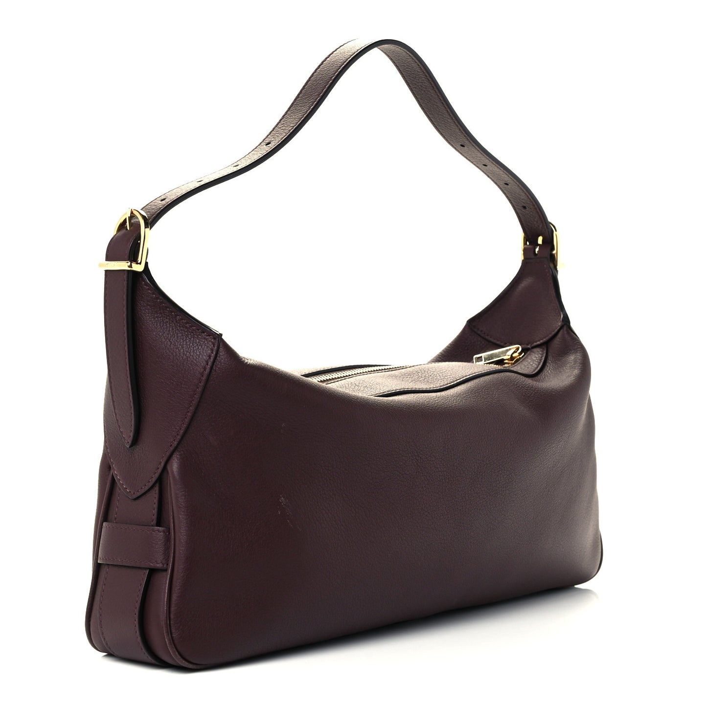 Supple Calfskin Medium Romy Shoulder Bag Tan