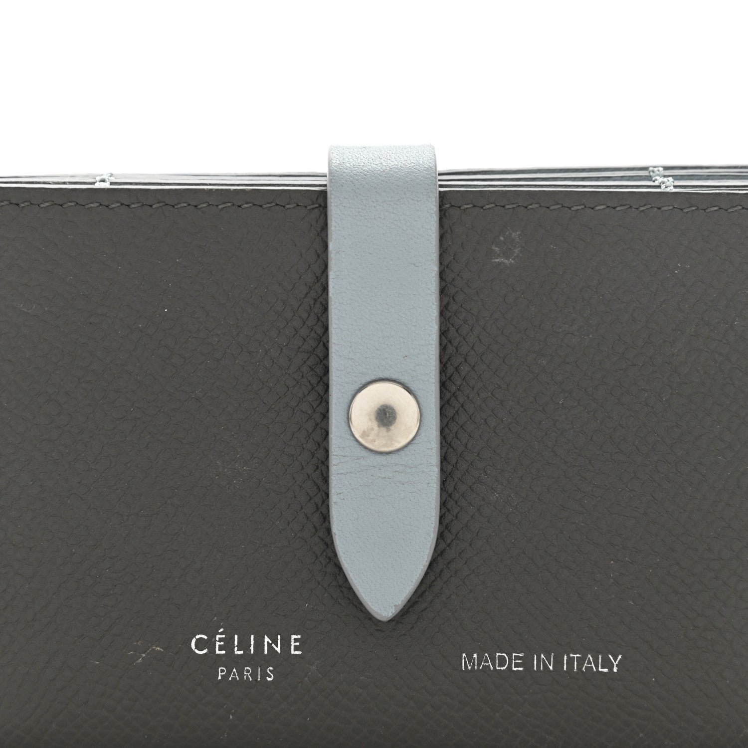 Celine Grained Shiny Calfskin Accordion Card Holder Grey 8 of 11
