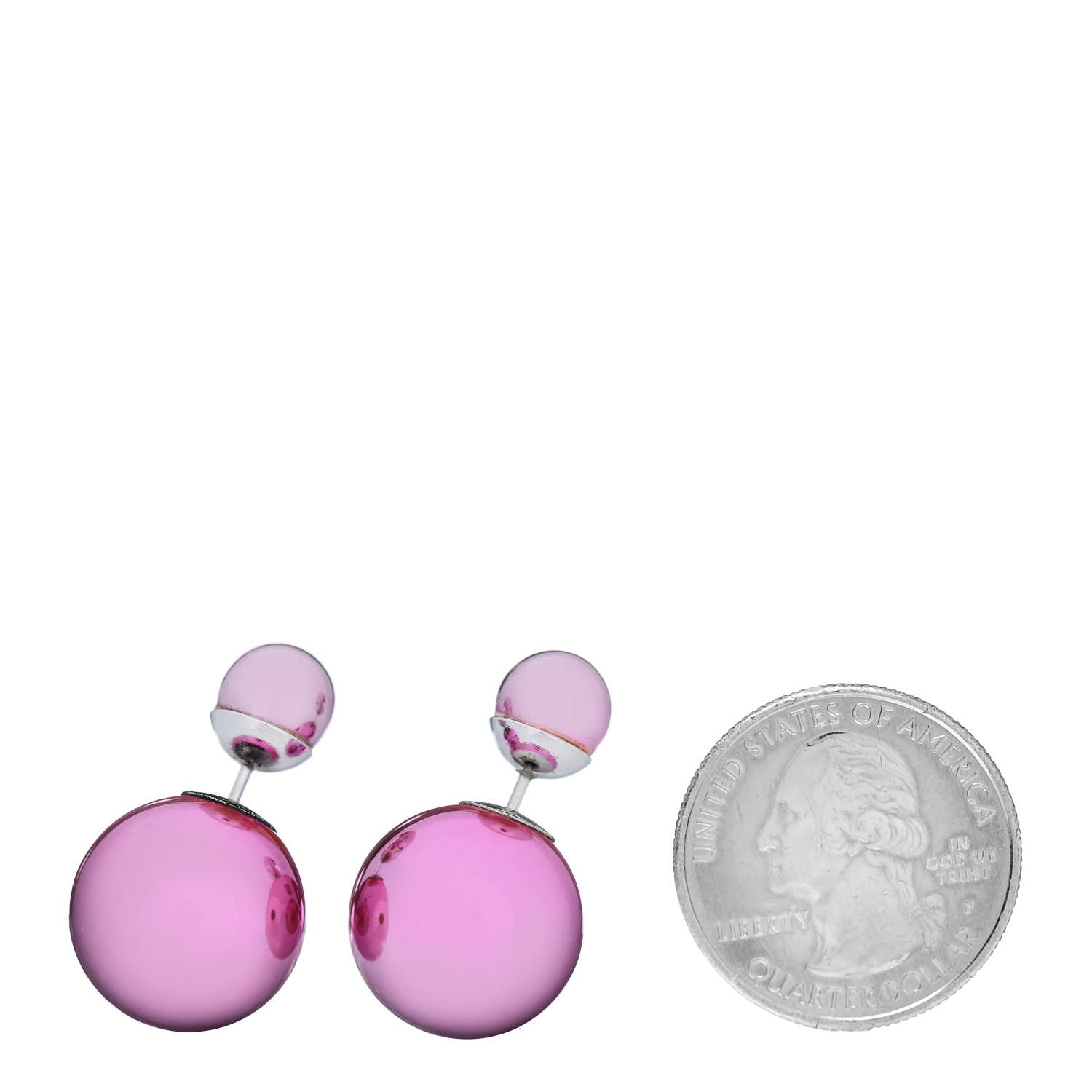 Christian Dior Mise En Dior Tribal Earrings Pink 2 of 4
