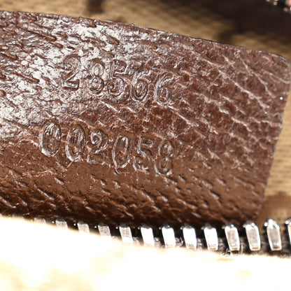 Gucci GG Monogram Double Pocket Belt Bag Dark Brown 9 of 12