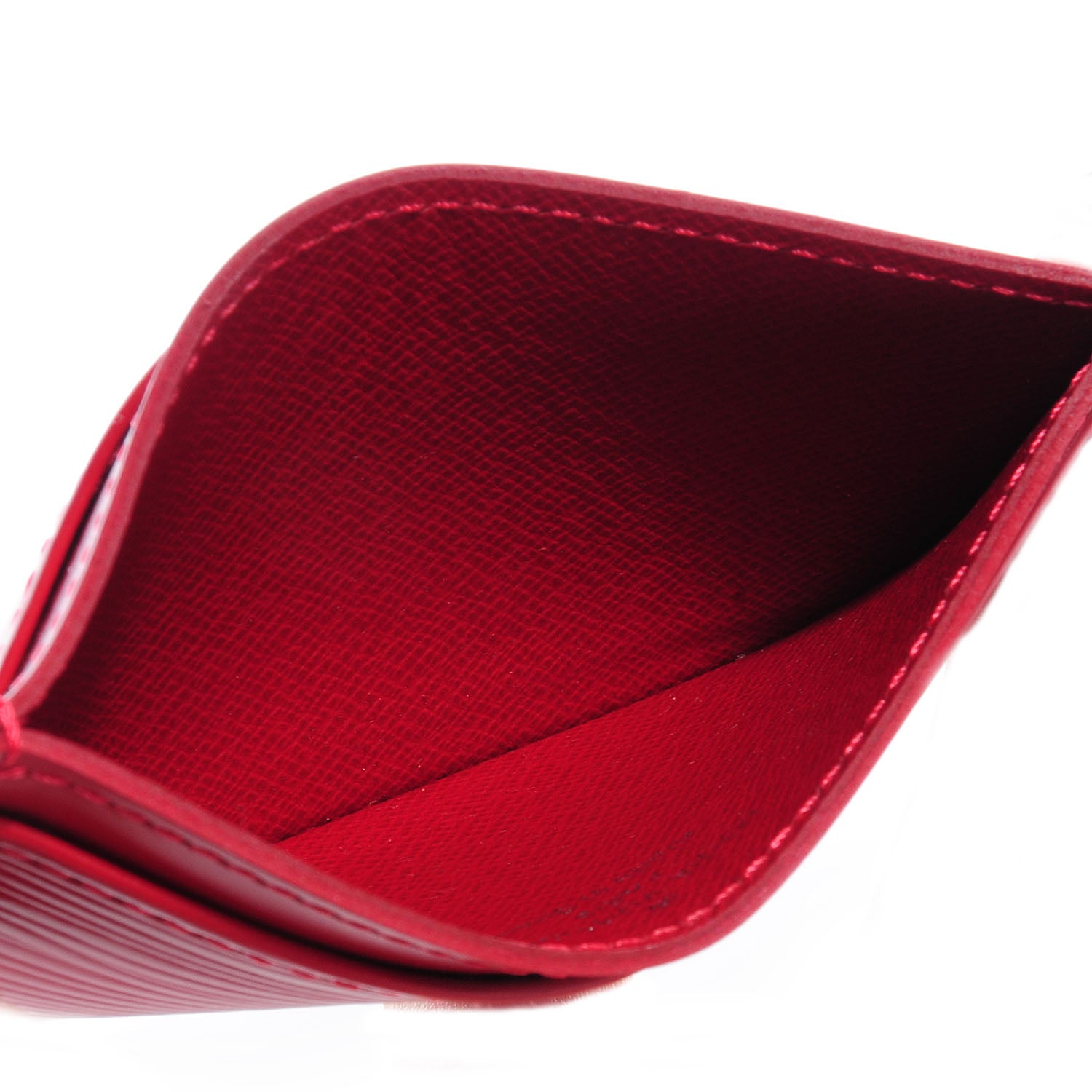 Louis Vuitton Epi Card Holder Carmine 5 of 8