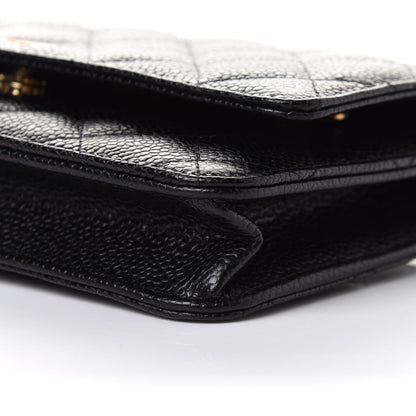 Chanel Caviar Quilted Wallet On Chain WOC Black 9 of 10