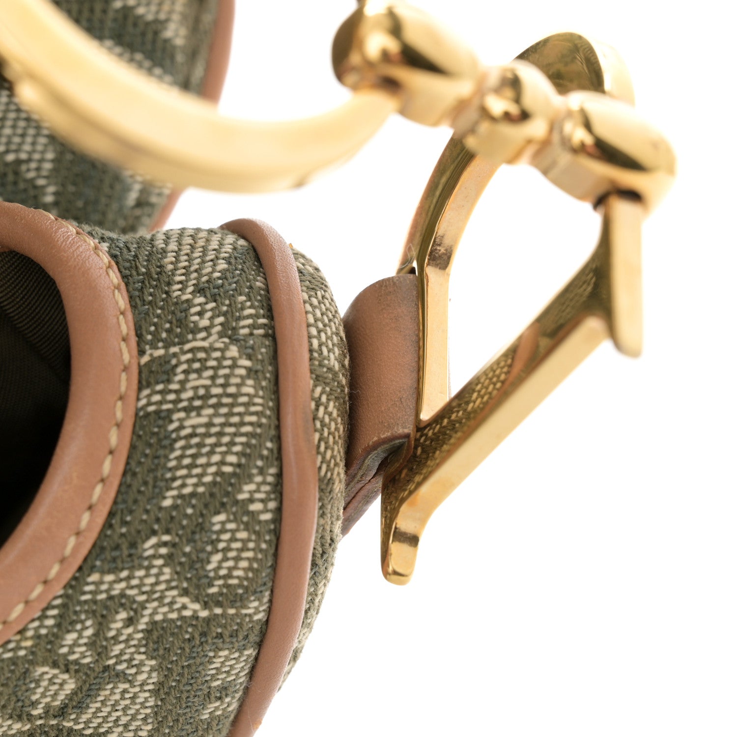 Christian Dior Monogram Saddle Bag Green 11 of 12