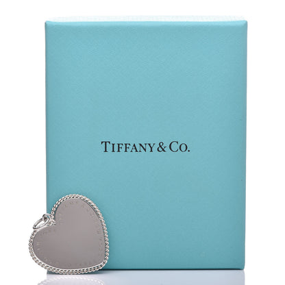 Tiffany Sterling Silver Medium Twist Heart Charm 4 of 4