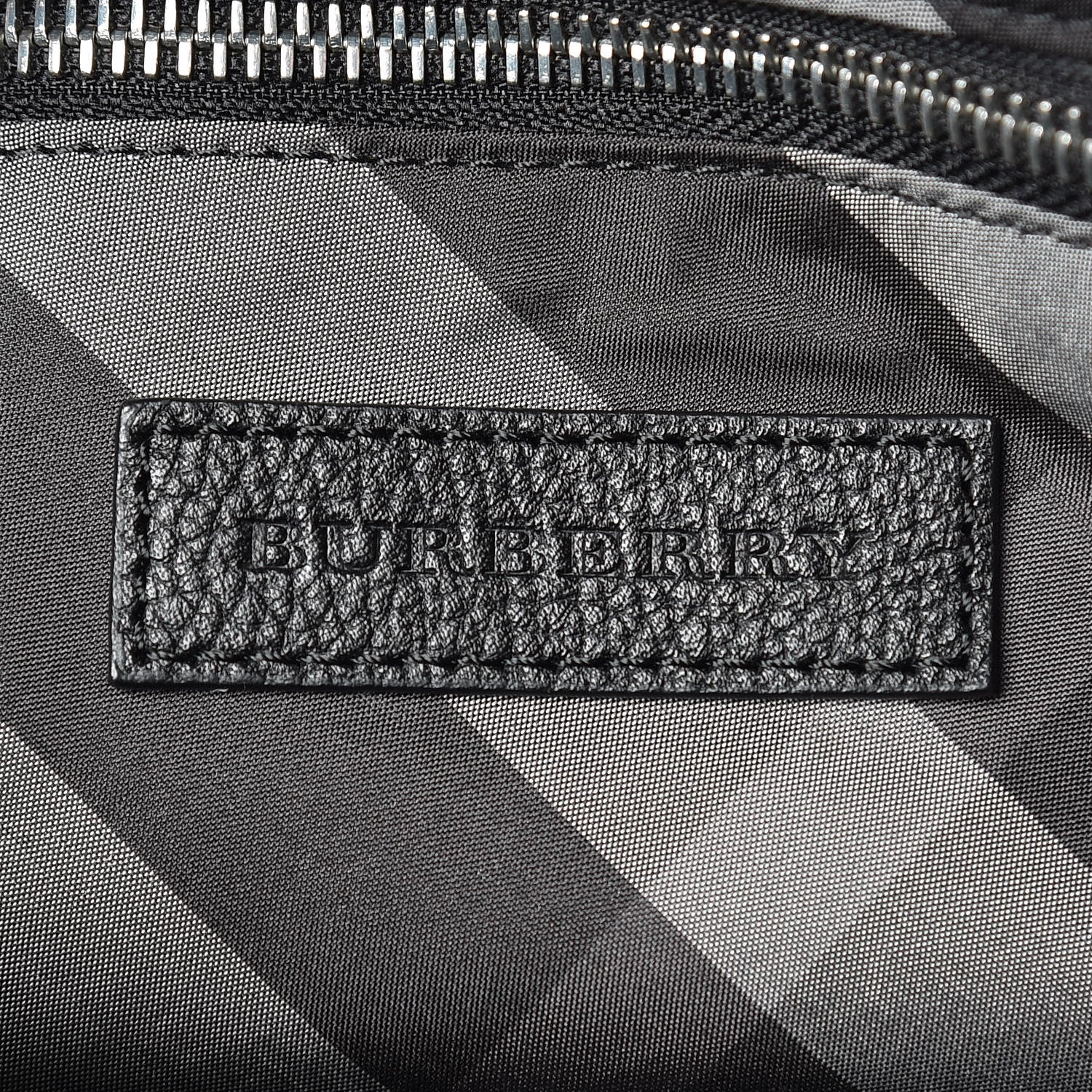 Burberry Nylon Solid to Check Backpack Black 8 of 11