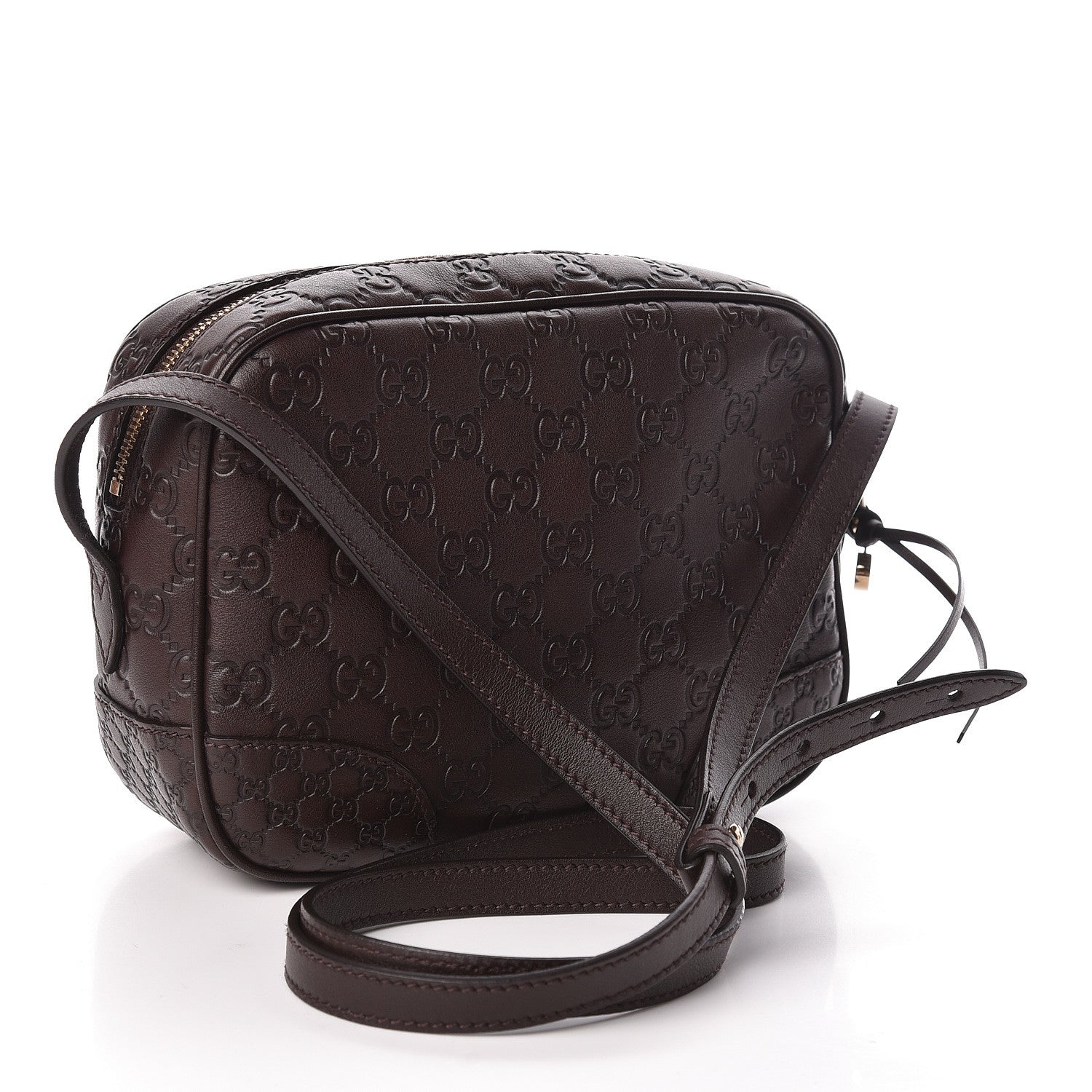 Gucci Guccissima Mini Bree Messenger Bag Chocolate 3 of 10