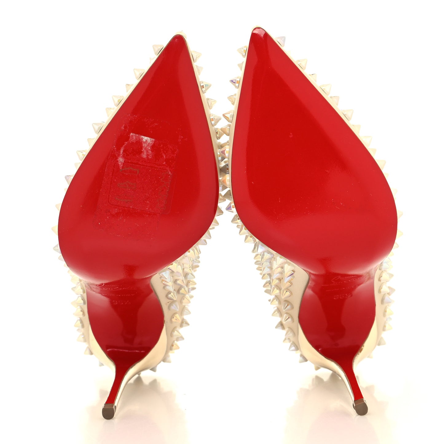 Patent Follies Spikes 100 Pumps 35.5 White